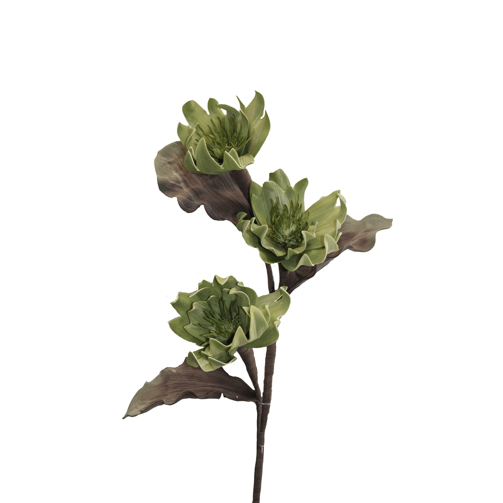 ESPIGA GARDENIA X 3 VERDE 105CM