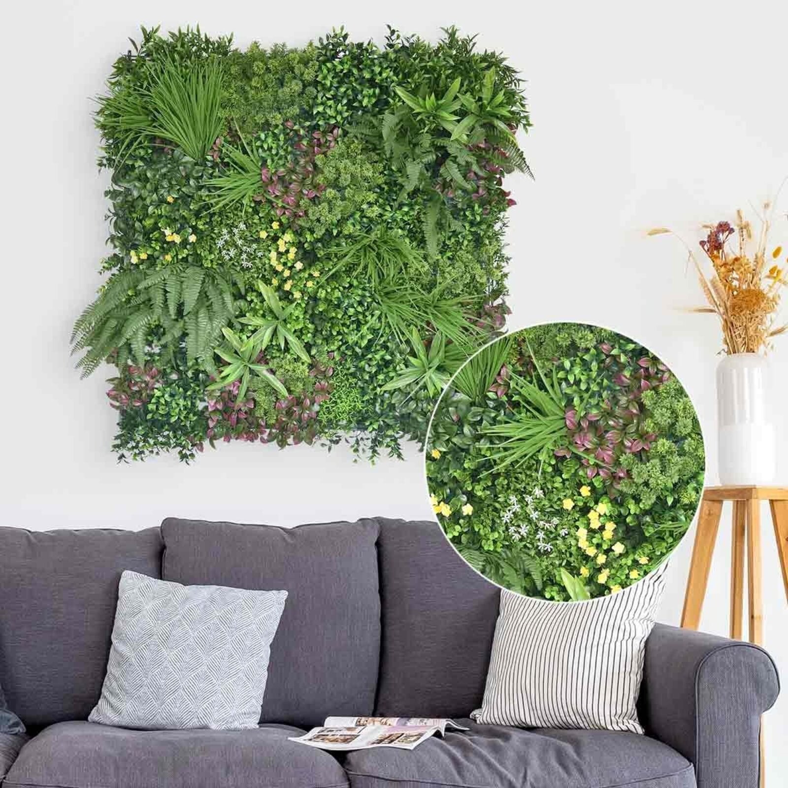 JARDIN VERTICAL VERDE MARAVILLA 100x100 - Imagen 3