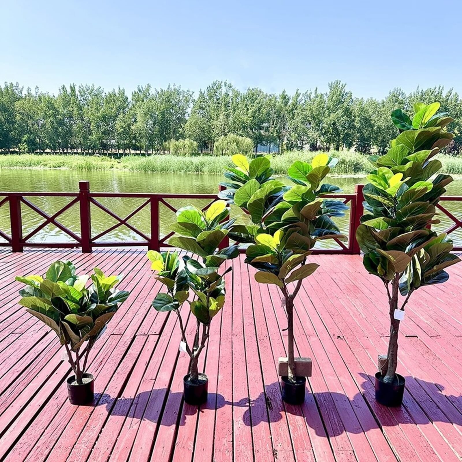 PLANTA ARTIFICIAL FICUS PANDURATA 150CM - Imagen 3