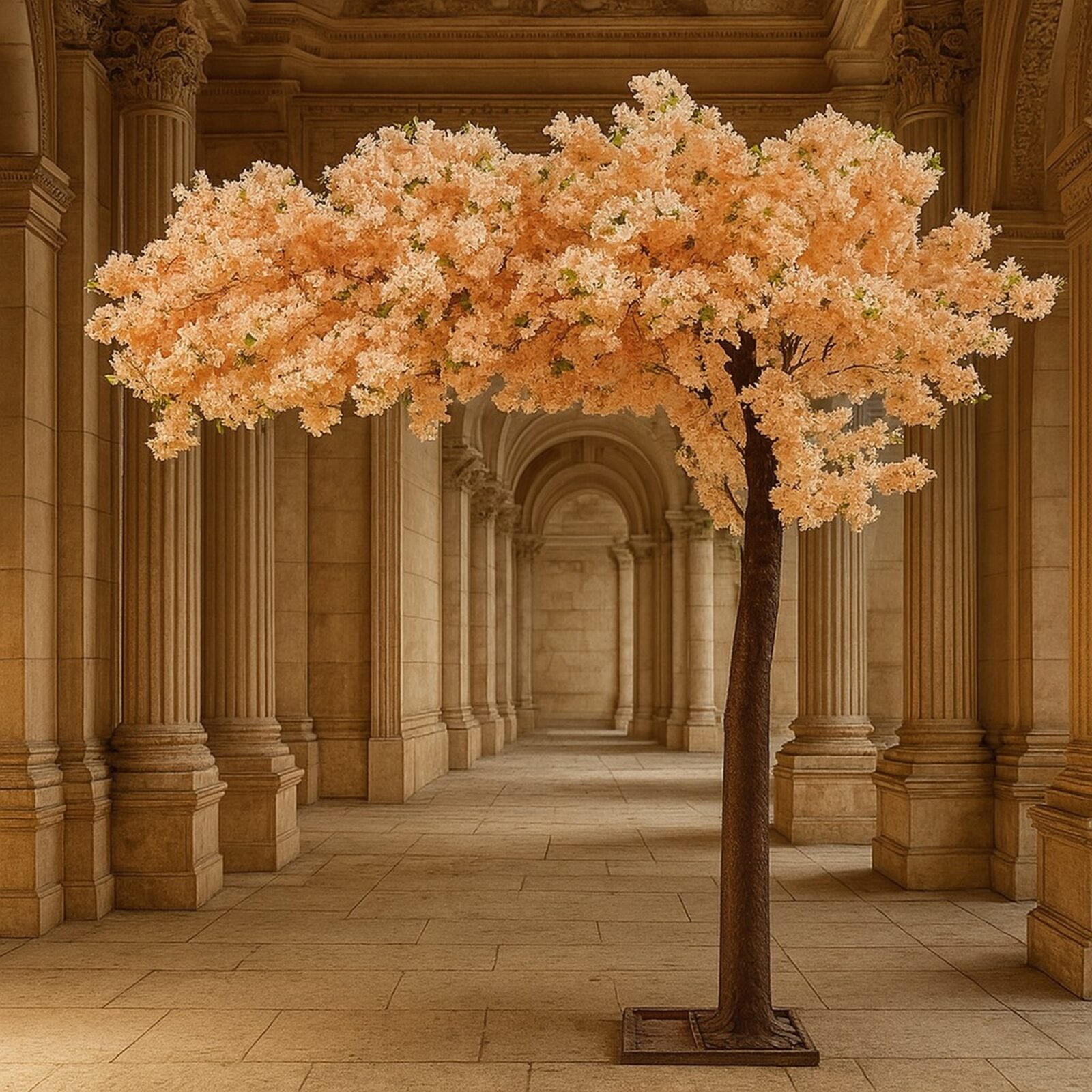 ARBOL CEREZO ARTIFICIAL 3MT DE 115 RAMAS MELCOTON 300x270 CM - Imagen 3