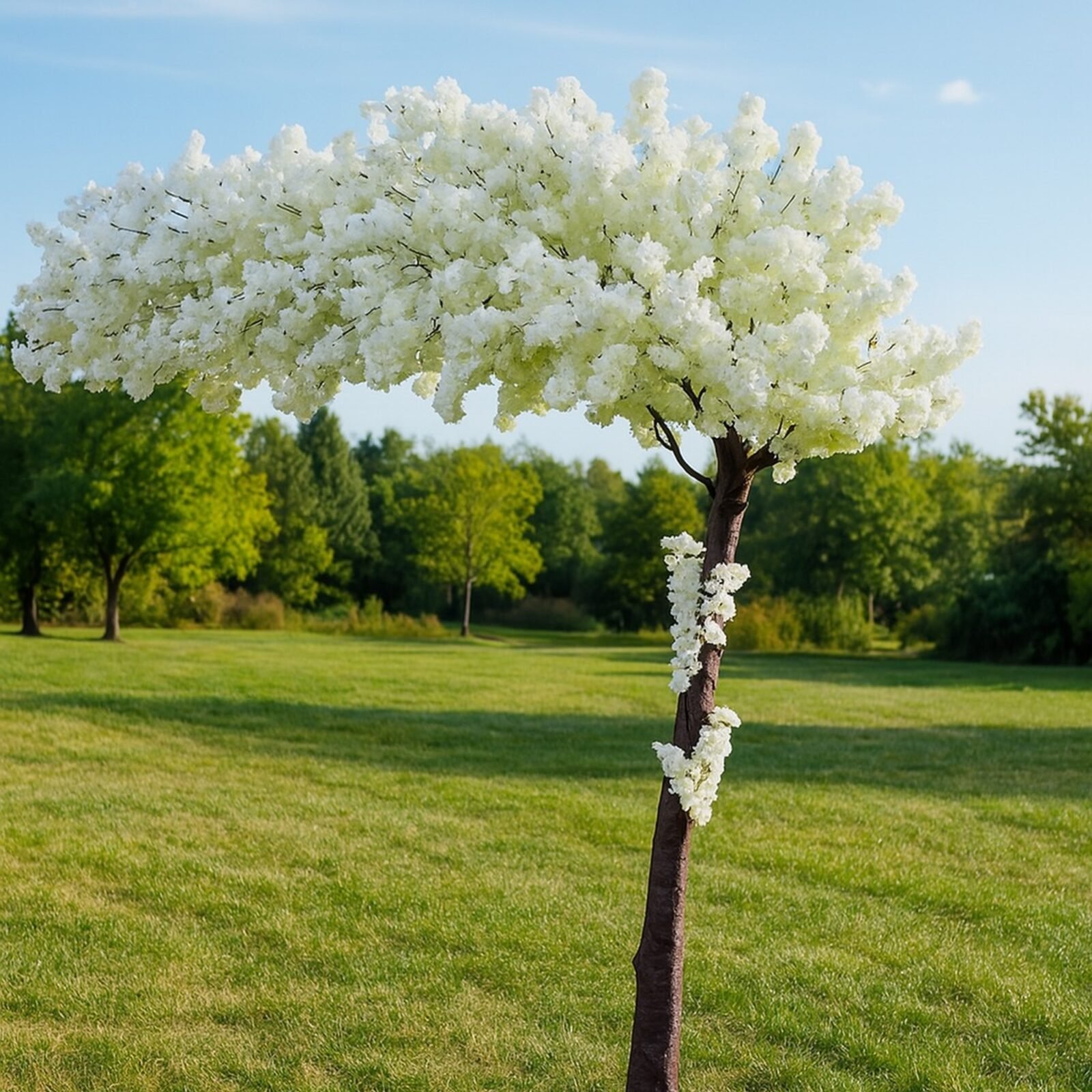 ARBOL CEREZO ARTIFICIAL 3MT DE 115 RAMAS BLANCO 300x270 CM - Imagen 7