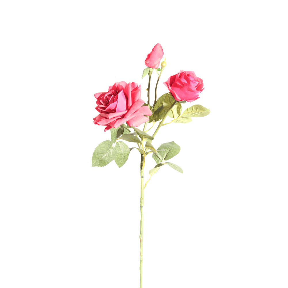 ROSA X 4 DE 74 CM ROJO