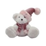 OSO SENTADO 17CM PALO DE ROSA