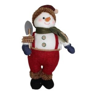 HOMBRE DE NIEVE GRANJERO CON PALA 38CM