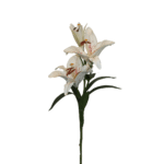 LIRIO GRANDE BLANCO HAPIADO ROJO 90CM