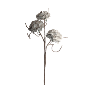 ESPIGA HORTENSIAS X 3 BLANCA 100CM