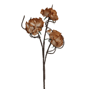 ESPIGA HORTENSIAS X 3 NARANJA 100CM