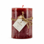 VELA AROMATICA RUSTICA ROJA 10CM CINNAMON