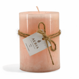 VELA AROMATICA RUSTICA ROSADA 10CM BERRY