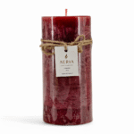 VELA AROMATICA RUSTICA ROJA 15CM CINNAMON