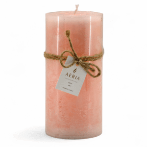 VELA AROMATICA RUSTICA ROSADA 15CM BERRY
