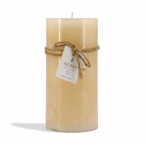 VELA AROMATICA RUSTICA CREMA 15CM VAINILLA
