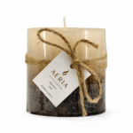 VELA AROMATICA TRICOLOR CAFE 7.5CM MISS COCO