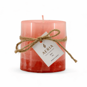 VELA AROMATICA TRICOLOR ROSADO 7.5CM BERRY