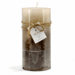 VELA AROMATICA TRICOLOR CAFE 15CM MISS COCO
