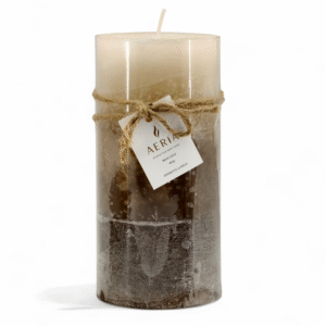 VELA AROMATICA TRICOLOR CAFE 15CM MISS COCO