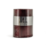VELA ROJA CON ADORNO METALICO 10CM