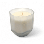 VELA BLANCA EN CRISTAL 9CM - GRIS CON AROMA J'ADORE