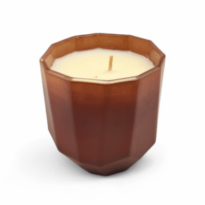 VELA BLANCA EN CRISTAL 9CM - CAFÉ CON AROMA MISS COCO