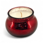 VELA EN VASIJA DE CRISTAL 10x7CM - ROJA