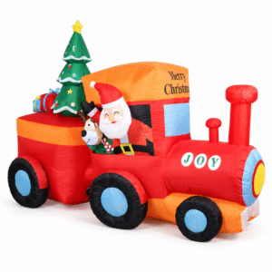 INFLABLE TREN SANTA CON ARBOL 260CM