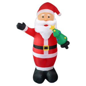 INFLABILE SANTA CON ARBOL  2M
