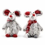 PRECIO POR UNIDAD RATÓN FELPA SURTIDO ROJO/GRIS 16 CM