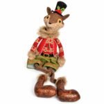 ZORRO/ZORRA PATAS LARGAS ROJO/VERDE 63 CM
