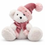 OSO SENTADO 17 CM PALO DE ROSA