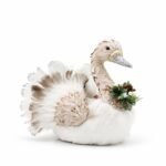 CISNE NATURAL CON MOÑO Y PIÑA 24 CM