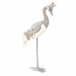 GARZA REINA GRIS DE PIE 55 CM