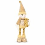 HOMBRE DE NIEVE EXTENSIBLE DORADO 58 CM