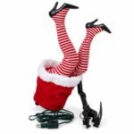 PATAS DE MAMÁ SANTA ROJO/BLANCO CON MOVIMIENTO 5V/USB