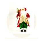 SANTA TRAJE ROJO PANTALÓN VERDE 45 CM