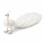 PAVO REAL BLANCO 59X20X18 CM