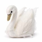 CISNE BLANCO ESCARCHADO 17X30X24 CM