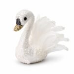 CISNE BLANCO ESCARCHADO 18X17X16 CM