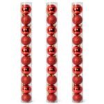 PACK X3 TUBO BOLAS X10 (BRI-ESC) 6CM ROJO