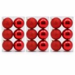 PACK X3 SET BOLAS X 6 BRI-ESC 10CM ROJO