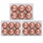 PACK X3 BOLA CANUTILLOS 8CM X 6 ORO ROSA