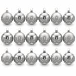 PACK X3 SET X 6 BOLAS 7 CM BOLAS PUNTOS BLANCOS PLATEADO