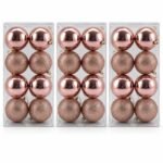 PACK X3 SET BOLAS X8 (BRI-ESC) 8CM ORO ROSA