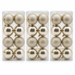 PACK X3 SET BOLAS X8 BRI-ESC 8CM CHAMPAÑA