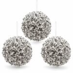 PACK X3 BOLA RATAN NEVADO 15cm