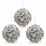 PACK X3 BOLA RATTAN NEVADO 10cm