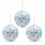 PACK X3 BOLA AZUL/BLANCO 12CM