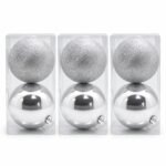 PACK X3 BOLA SETX2 PLATEADO 15CM