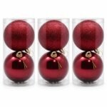PACK X3 BOLA SETX2 VINO TINTO 15CM