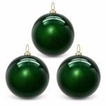PACK X3 BOLA VERDE OSCURO 20CM
