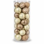 SET X 35 BOLAS 8CM CHAMPAÑA